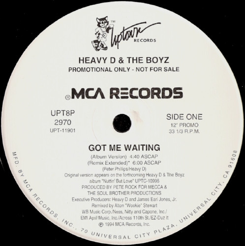 Heavy D. & The Boyz ‎– Got Me Waiting (Single)