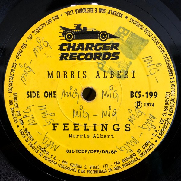 Morris Albert ‎– Feelings (Compacto)