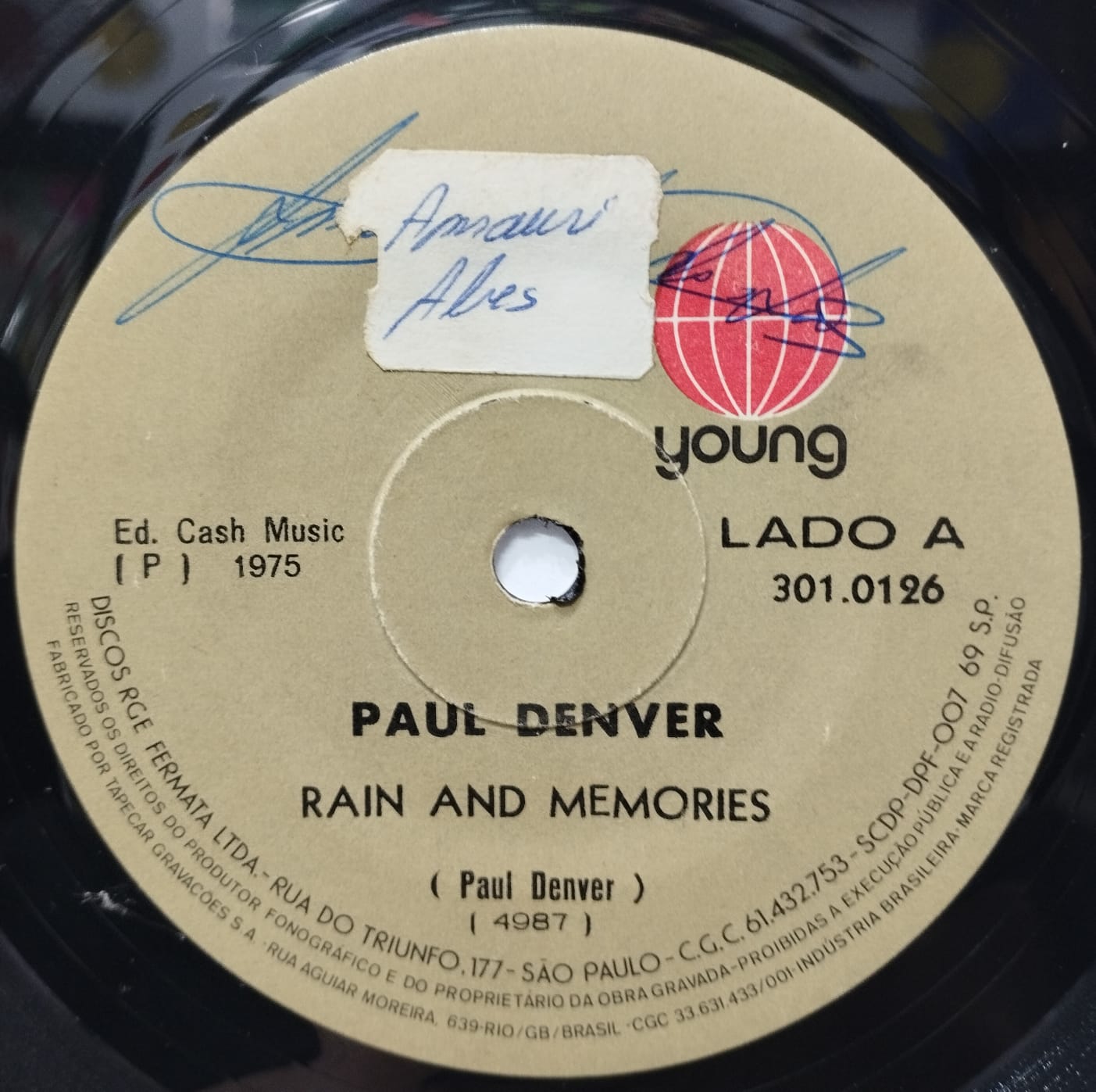 Paul Denver ‎– Rain and Memories (Compacto)