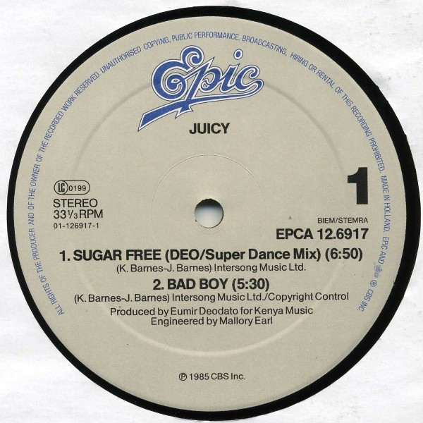 Juicy ‎– Sugar Free (Single)