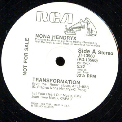 Nona Hendryx ‎– Transformation (Single, Promo)