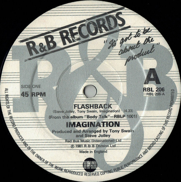 Imagination ‎– Flashback / Burnin' Up (Single, Misprint)