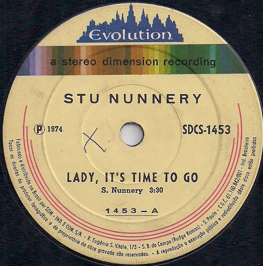 Stu Nunnery ‎– Lady, It's Time To Go / And That's Fine With Me (Compacto)